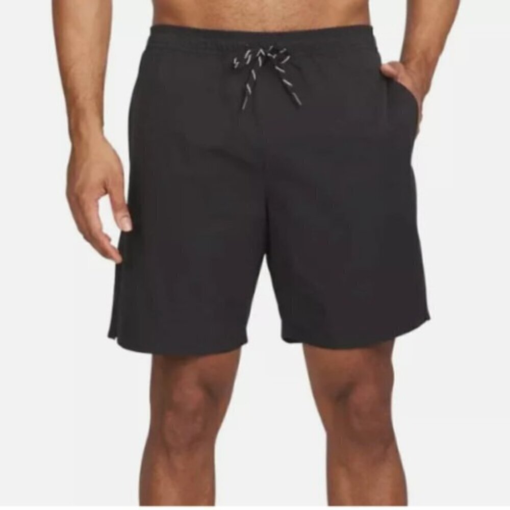 NEW Lands End Mens XL Swim Shorts With Built-In Boxer Brief UPF 50 Quick Dry